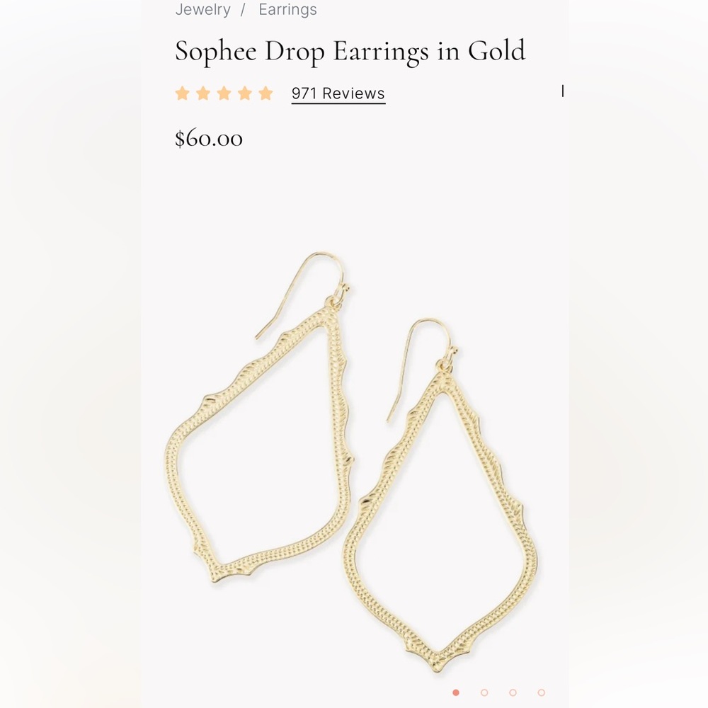 Kendra Scott gold Sophee earrings